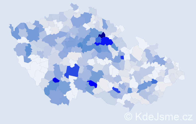 Příjmení: 'Kvasničková', počet výskytů 1350 v celé ČR