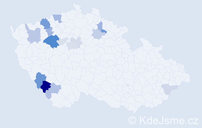 Příjmení: 'Labašta', počet výskytů 37 v celé ČR