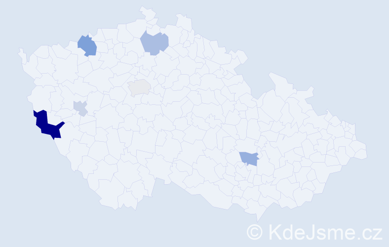 Příjmení: 'Tumurbat', počet výskytů 10 v celé ČR