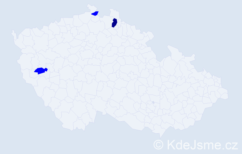 Příjmení: 'Pelta', počet výskytů 4 v celé ČR