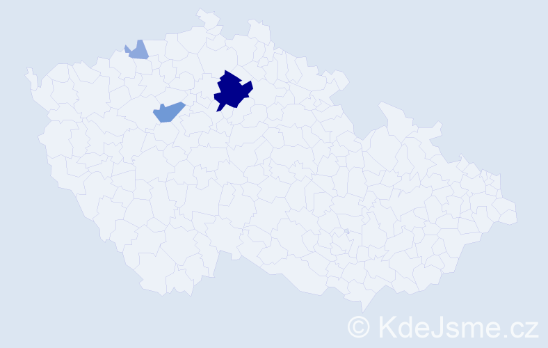 Příjmení: 'Volovik', počet výskytů 9 v celé ČR
