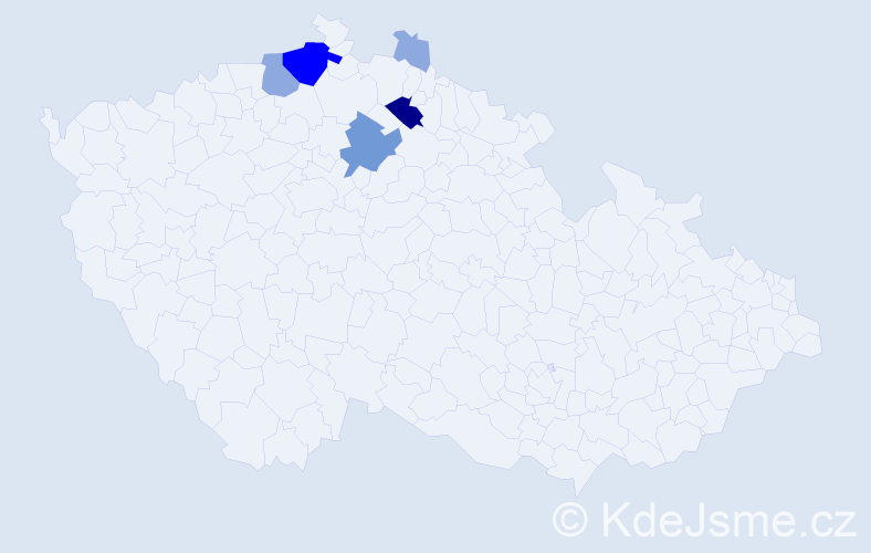 Příjmení: 'Nayperk', počet výskytů 14 v celé ČR
