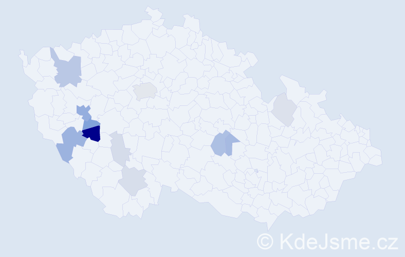 Příjmení: 'Apolínová', počet výskytů 32 v celé ČR