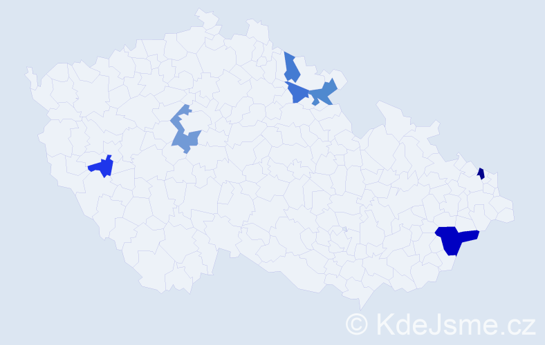 Příjmení: 'Čenková', počet výskytů 13 v celé ČR