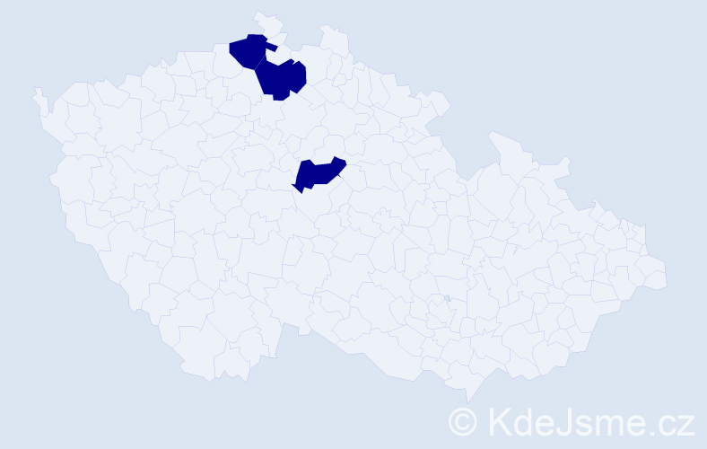 Příjmení: 'Kolesníkov', počet výskytů 3 v celé ČR