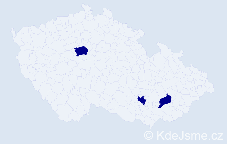 Příjmení: 'Kotovová', počet výskytů 3 v celé ČR