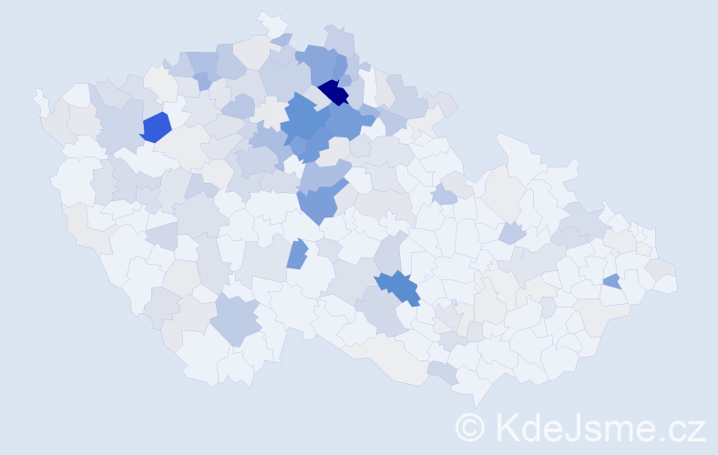 Příjmení: 'Brodská', počet výskytů 626 v celé ČR