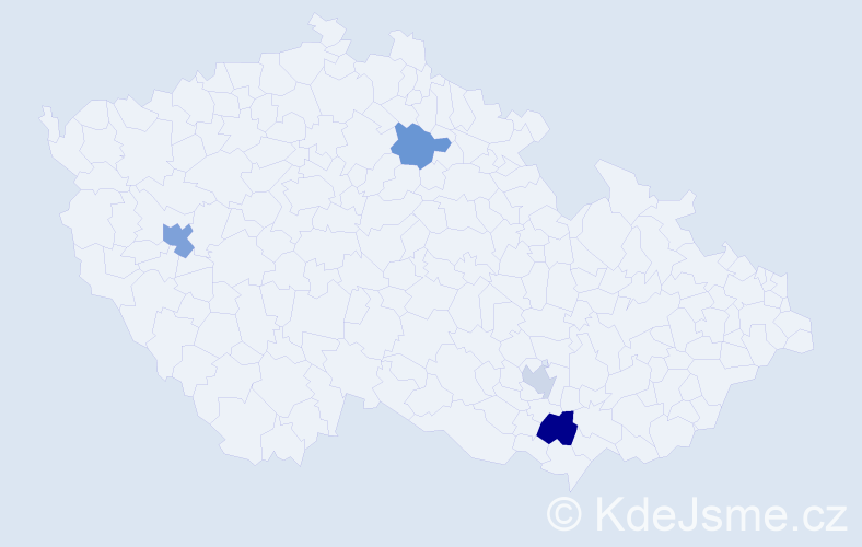 Příjmení: 'Iordachescu', počet výskytů 6 v celé ČR