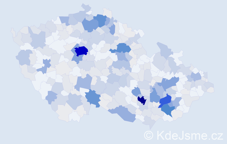 Příjmení: 'Medek', počet výskytů 1099 v celé ČR