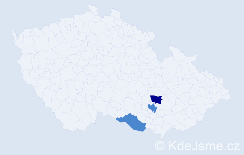 Příjmení: 'Bayanzul', počet výskytů 5 v celé ČR