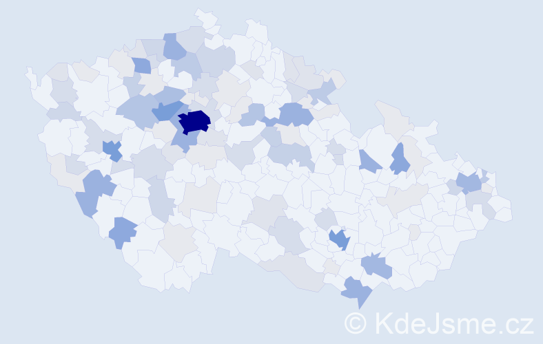 Příjmení: 'Pek', počet výskytů 384 v celé ČR