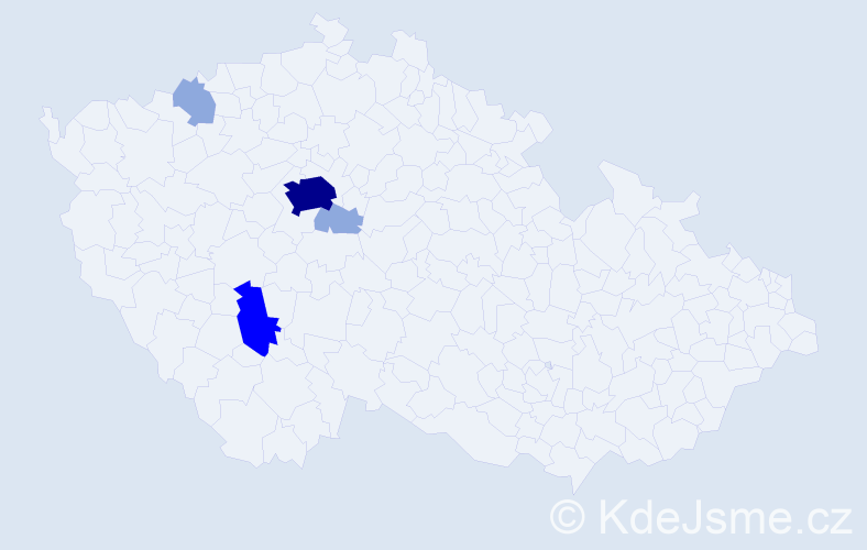 Příjmení: 'Bierhanslová', počet výskytů 11 v celé ČR