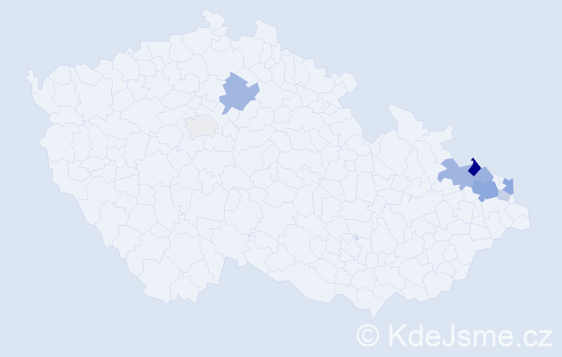 Příjmení: 'Skowronek', počet výskytů 18 v celé ČR