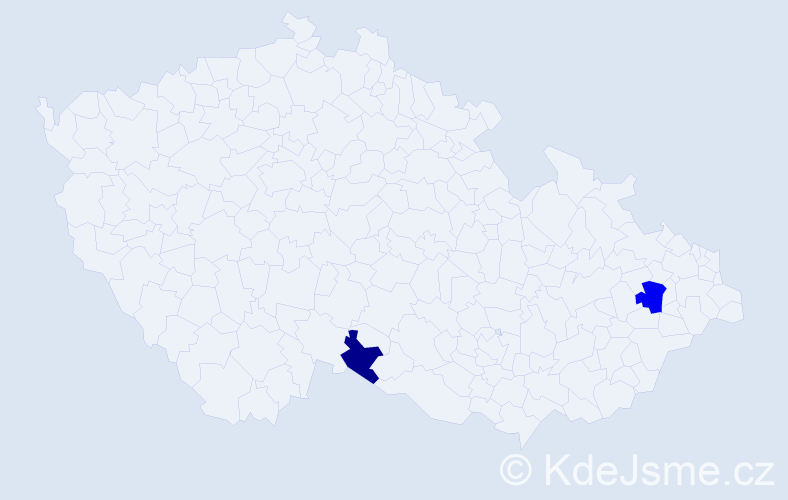Příjmení: 'Zotter', počet výskytů 3 v celé ČR