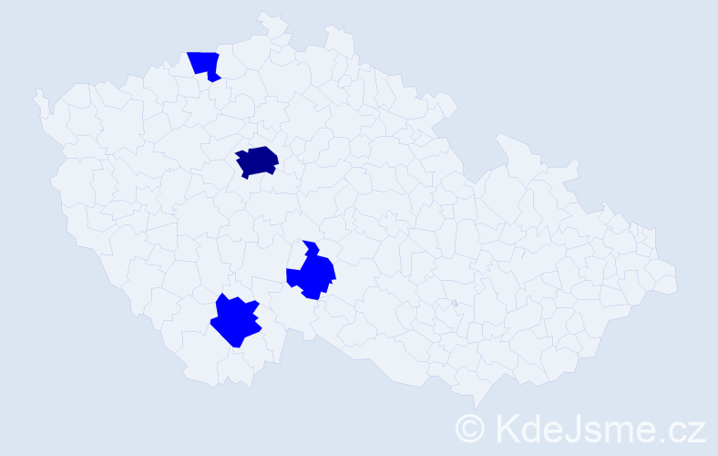 Příjmení: 'Lokobauer', počet výskytů 5 v celé ČR