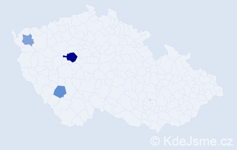 Příjmení: 'Kalouch', počet výskytů 5 v celé ČR