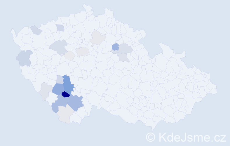 Příjmení: 'Louženský', počet výskytů 104 v celé ČR