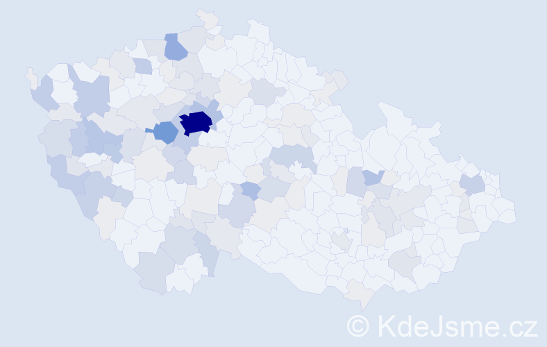 Příjmení: 'Krbec', počet výskytů 448 v celé ČR