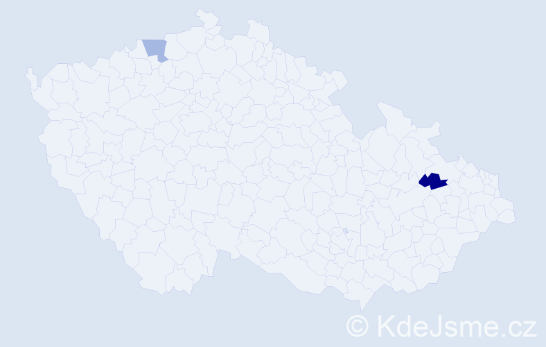Příjmení: 'Kostolňáková', počet výskytů 4 v celé ČR