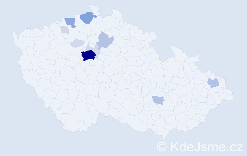 Příjmení: 'Issa', počet výskytů 32 v celé ČR