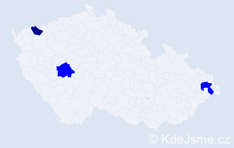Příjmení: 'Droždiaková', počet výskytů 4 v celé ČR