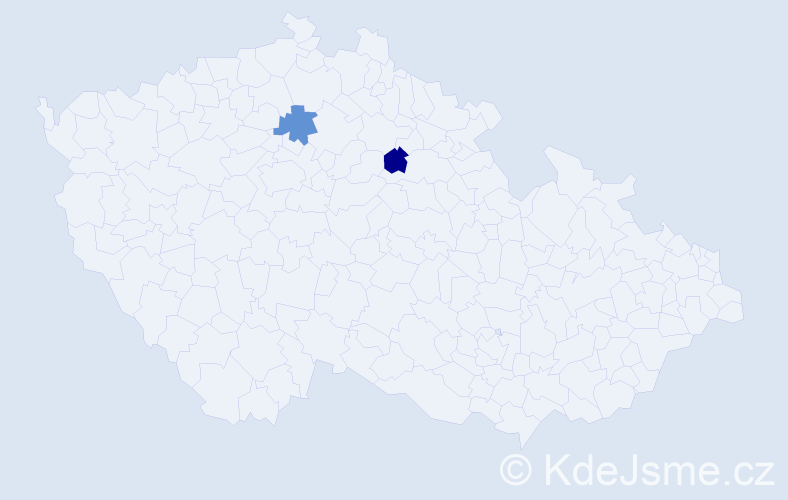 Příjmení: 'Vojtečková', počet výskytů 2 v celé ČR