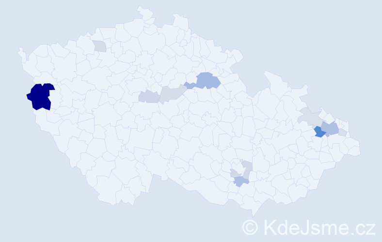 Příjmení: 'Rolko', počet výskytů 30 v celé ČR