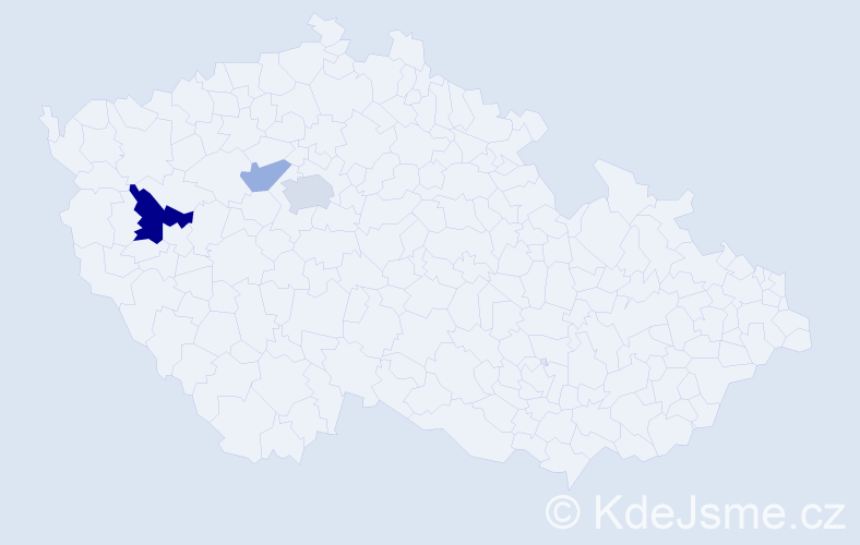 Příjmení: 'Zimerhakl', počet výskytů 6 v celé ČR