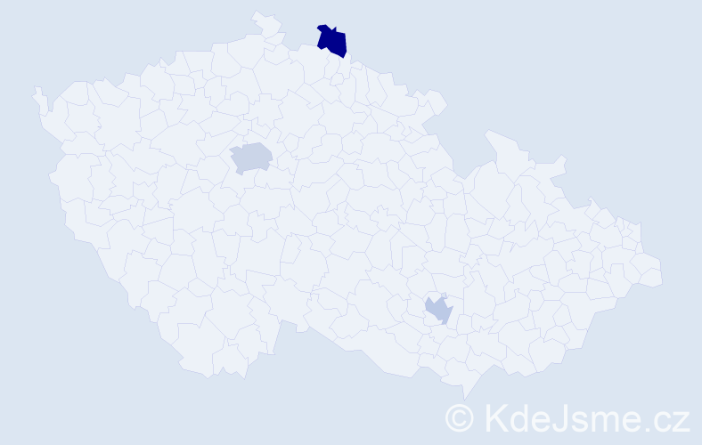 Příjmení: 'Sytnikov', počet výskytů 4 v celé ČR