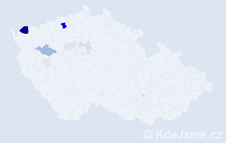 Příjmení: 'Málišová', počet výskytů 14 v celé ČR