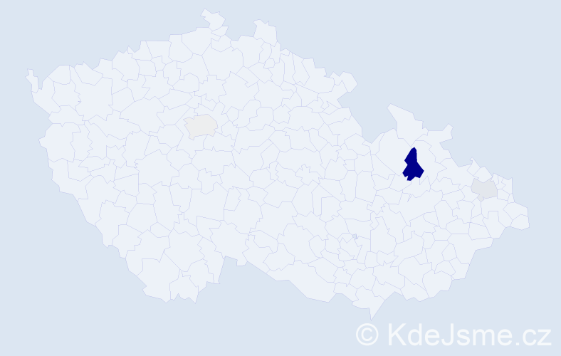 Příjmení: 'Rosoľanka', počet výskytů 5 v celé ČR