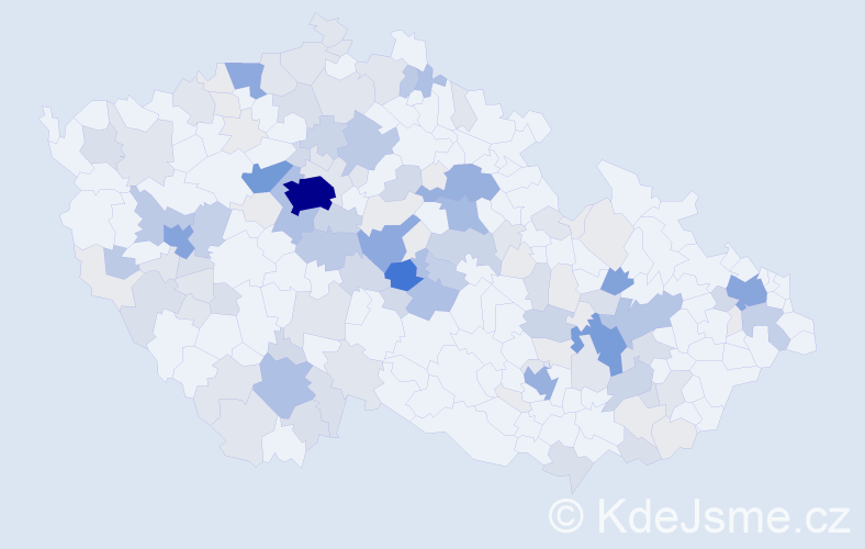 Příjmení: 'Ptáčníková', počet výskytů 504 v celé ČR