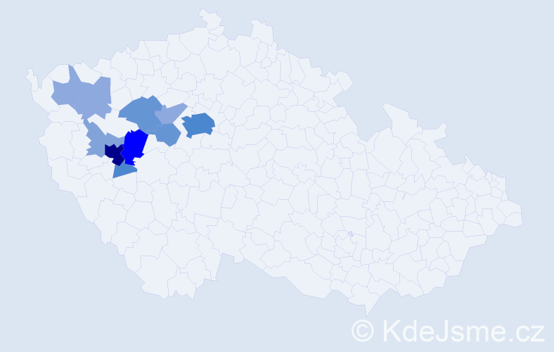 Příjmení: 'Fast', počet výskytů 33 v celé ČR