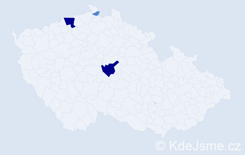 Příjmení: 'Kloosová', počet výskytů 7 v celé ČR