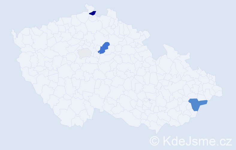 Příjmení: 'Forkert', počet výskytů 8 v celé ČR