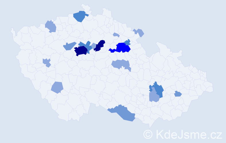 Příjmení: 'Bášová', počet výskytů 42 v celé ČR