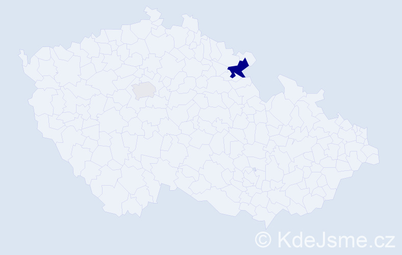 Příjmení: 'Hainzelová', počet výskytů 5 v celé ČR