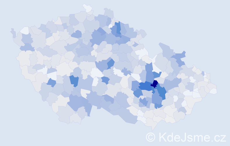 Příjmení: 'Koudelková', počet výskytů 2504 v celé ČR