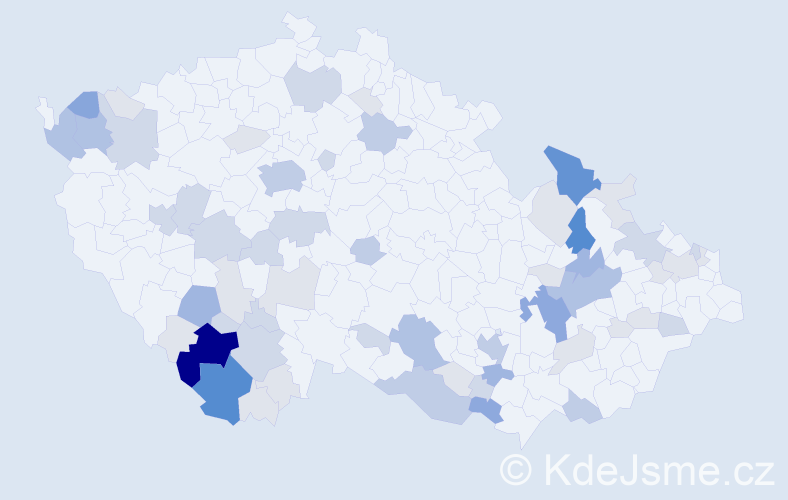 Příjmení: 'Furišová', počet výskytů 189 v celé ČR