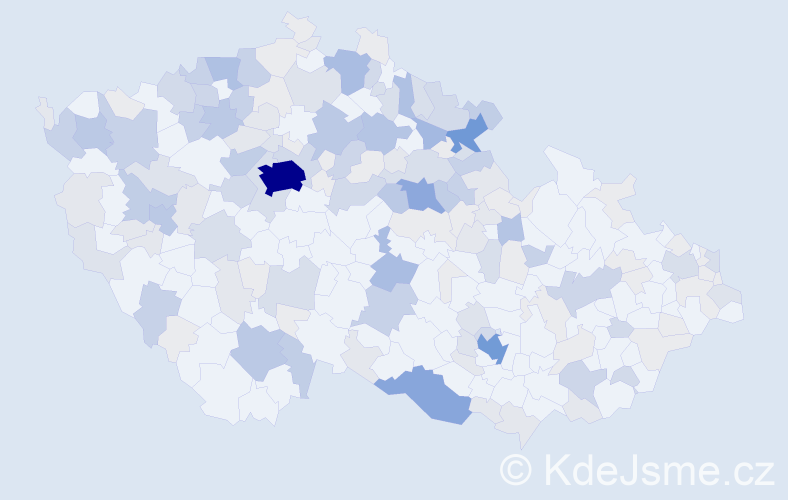 Příjmení: 'Pfeiferová', počet výskytů 626 v celé ČR