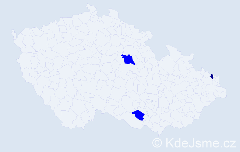Příjmení: 'Majernik', počet výskytů 4 v celé ČR