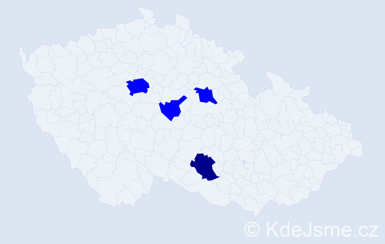 Příjmení: 'Tsendpurev', počet výskytů 5 v celé ČR