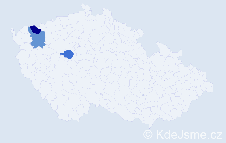 Příjmení: 'Eberlein', počet výskytů 3 v celé ČR