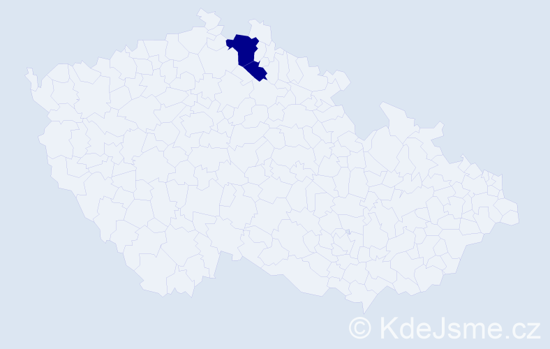 Příjmení: 'Felkner', počet výskytů 6 v celé ČR