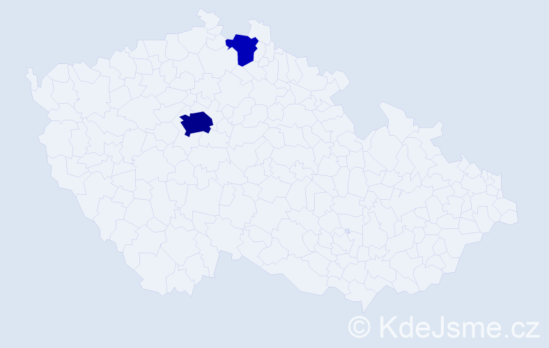 Příjmení: 'Čikara', počet výskytů 8 v celé ČR