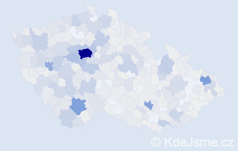 Příjmení: 'Sládková', počet výskytů 2927 v celé ČR