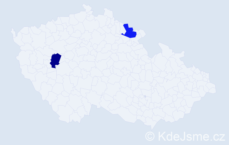 Příjmení: 'Elnaggar', počet výskytů 2 v celé ČR