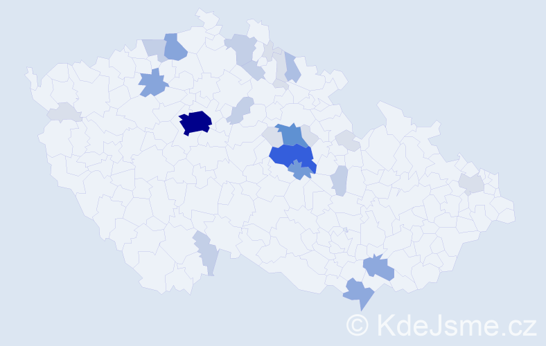 Příjmení: 'Alinčová', počet výskytů 92 v celé ČR