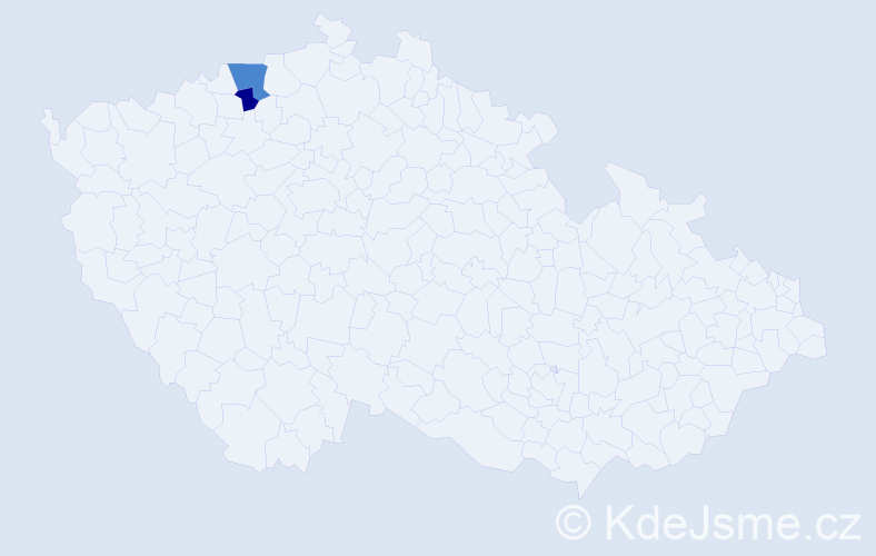 Příjmení: 'Kriemer', počet výskytů 4 v celé ČR