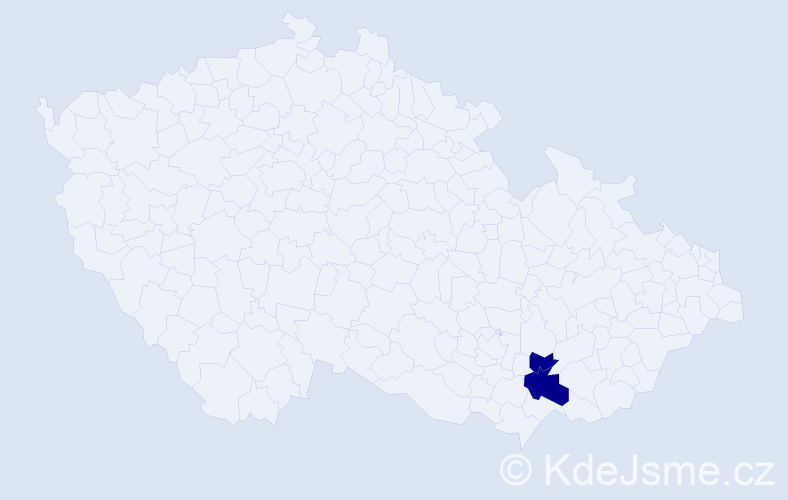 Příjmení: 'Váczyová', počet výskytů 2 v celé ČR